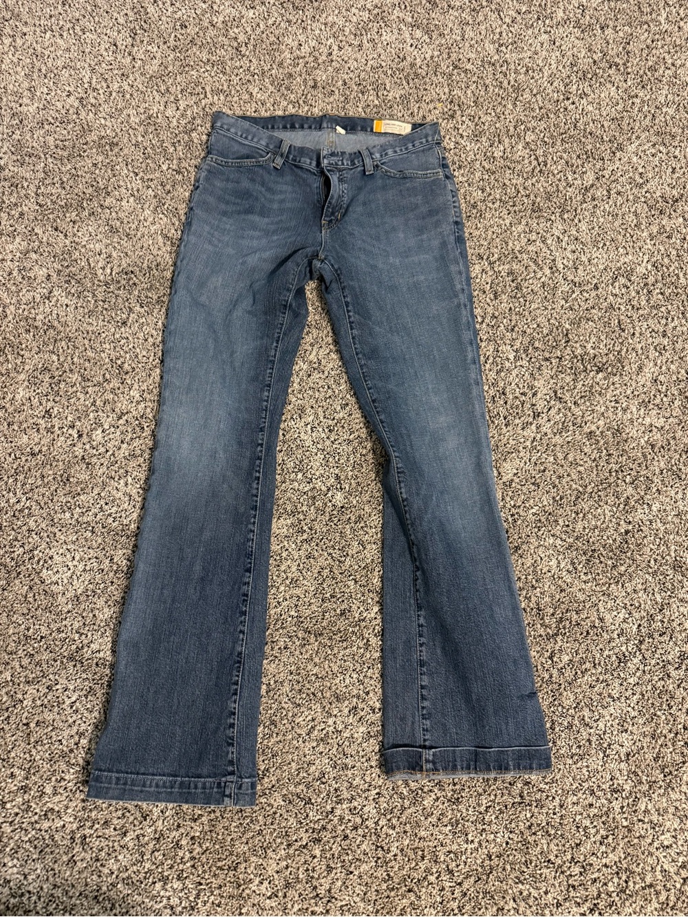 GAP Women's Medium Wash Long Blue Flare Jeans